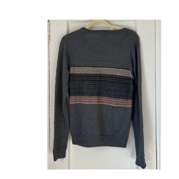 Rag & Bone Sweater Woman's size S  Holland Stripe  pullover pattern Gray - Picture 3 of 10